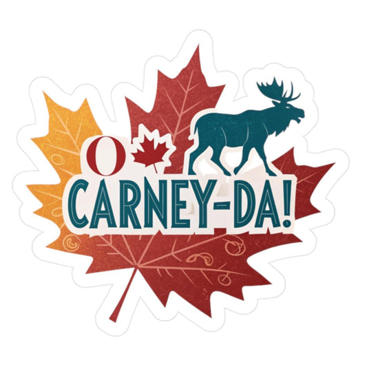 O Carney-da! Fun Canadian Kiss-Cut Vinyl Decals, Moose Designs for Car Stickers, Scrapbooking, Gifts, Canada Day Decor, Unique Vinyl Art