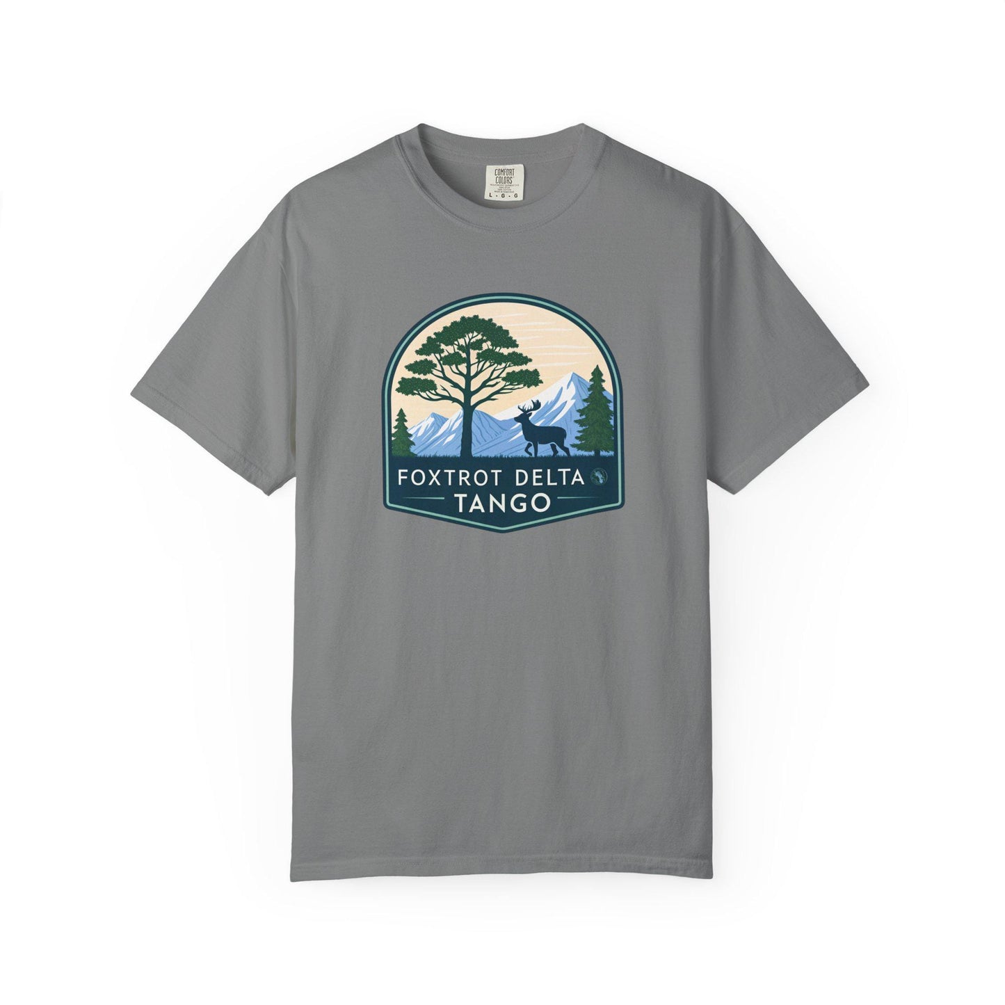 Foxtrot Delta Tango Nature T-Shirt, Unisex Hiking Tee, Adventure Shirt for Outdoorsy People, Forest Graphic Tee, Wilderness Camping Gift