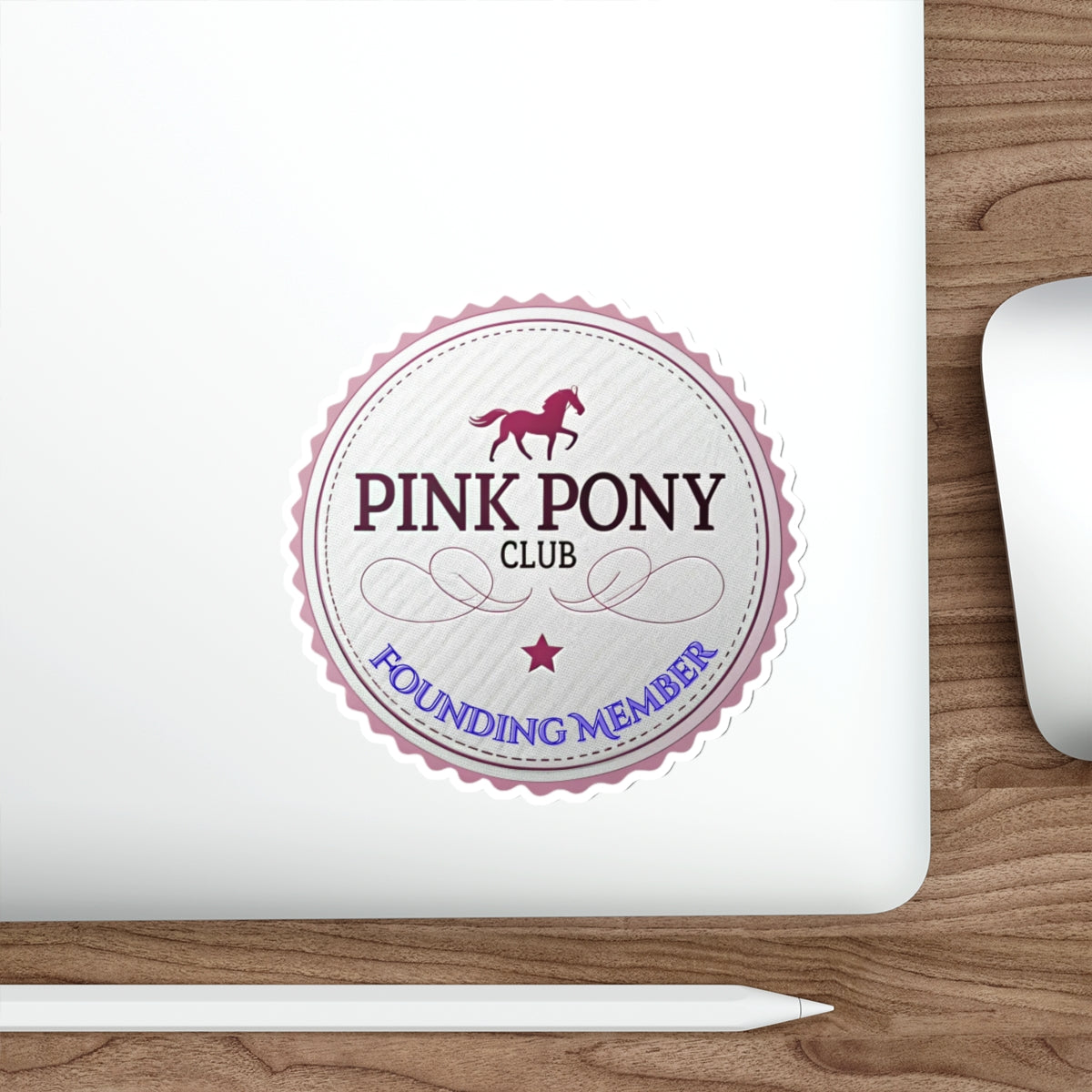 Pink Pony Club Die-Cut Stickers - Perfect for Horse Lovers, Laptop Decor, Party Favors, Scrapbooking, Gift Accessories