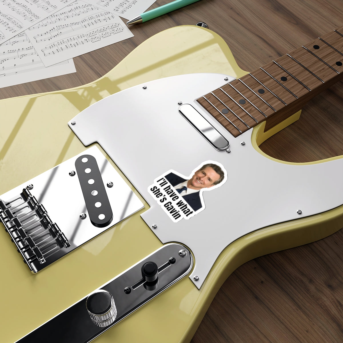 Gavin Newsom Die-Cut Stickers, Political Humor, Laptop Decor, Car Stickers, Gift for Friends