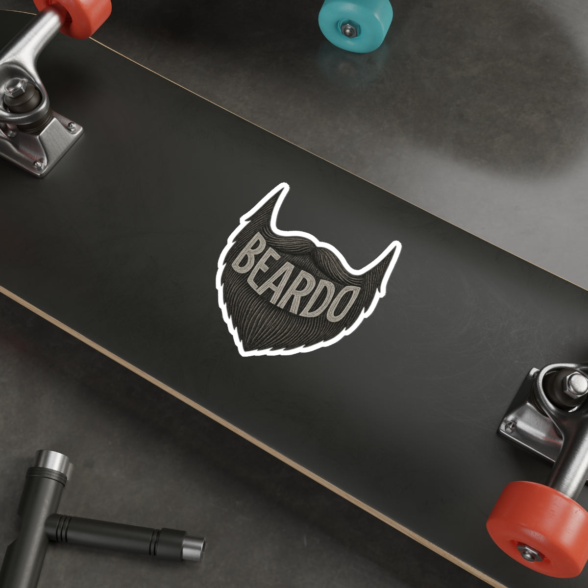 Beardo Die-Cut Stickers | Cool Beard Stickers for Men | Laptop Decals, Gift for Bearded Friends, Trendy Decor, Fun Accessories