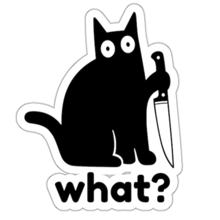 Playful Cat Die-Cut Stickers, Cute Cat Decor, Laptop Stickers, Cat Lover Gifts, Quirky Home Accessories, Fun Pet Stickers