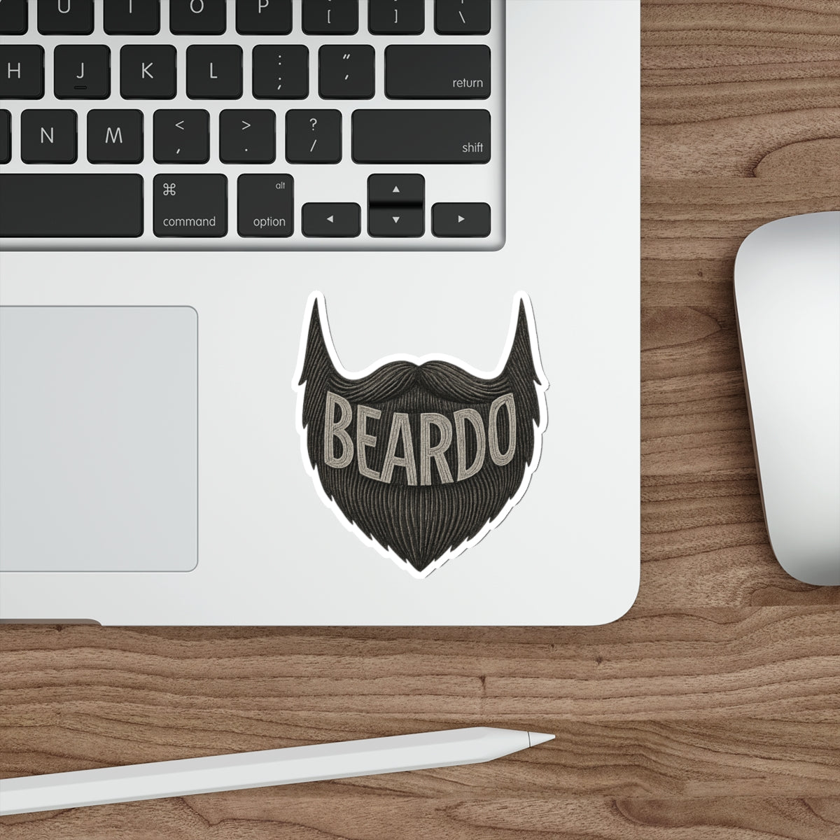 Beardo Die-Cut Stickers | Cool Beard Stickers for Men | Laptop Decals, Gift for Bearded Friends, Trendy Decor, Fun Accessories