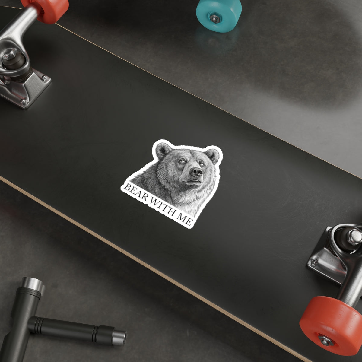 Bear With Me Die-Cut Stickers | Cute Animal Stickers for Laptops, Journals, Water Bottles, Gifts, and Home Decor