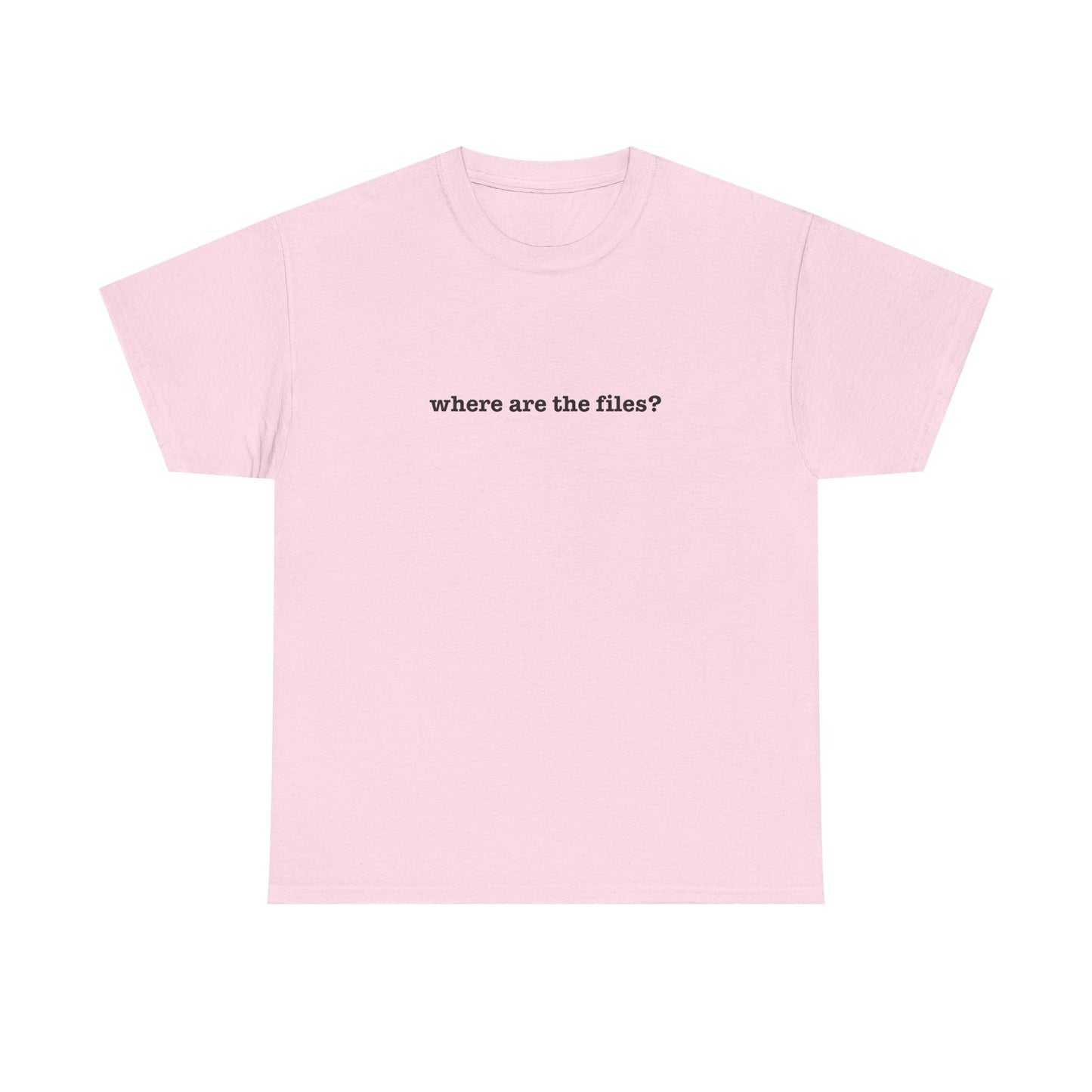 Where Are The Files? Unisex Heavy Cotton Tee | Graphic Tee, Casual Wear