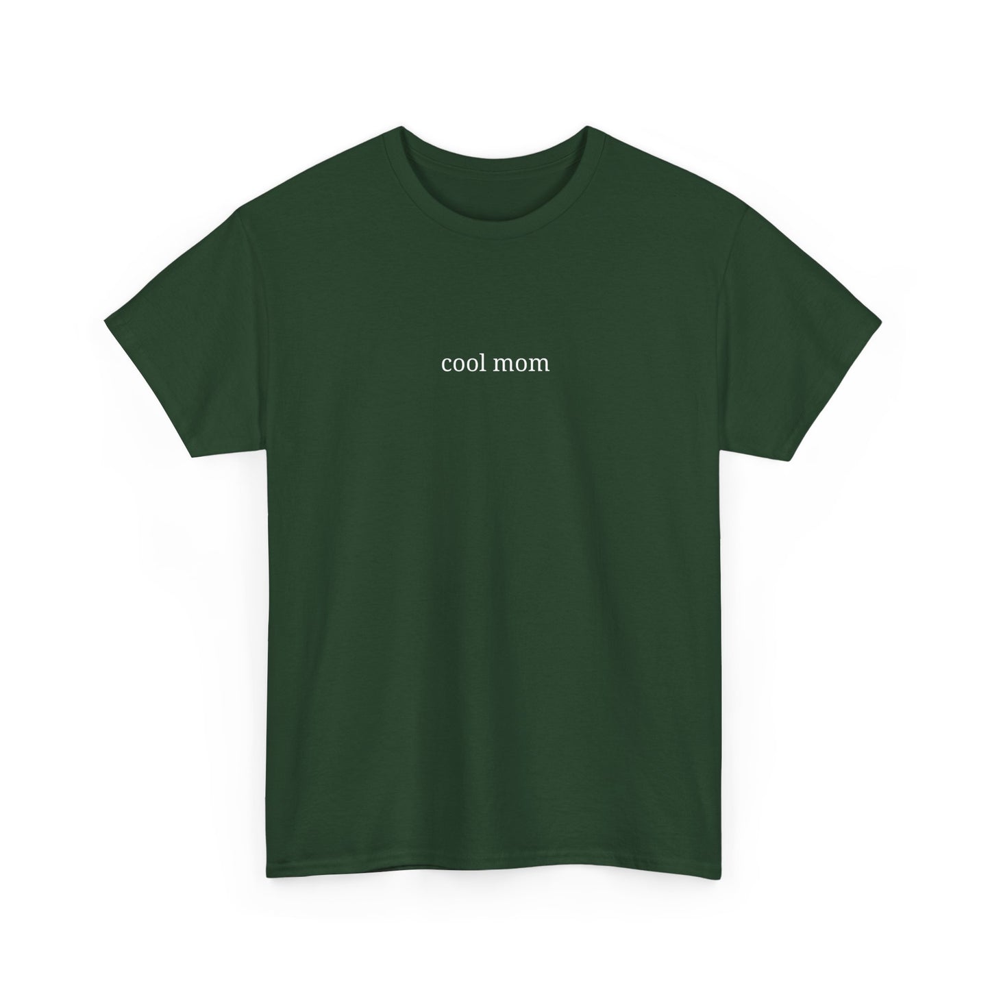 Cool Mom Unisex Heavy Cotton Tee, Casual Tee, Gift for Moms, Everyday Wear, Graphic Shirt, Fun Apparel