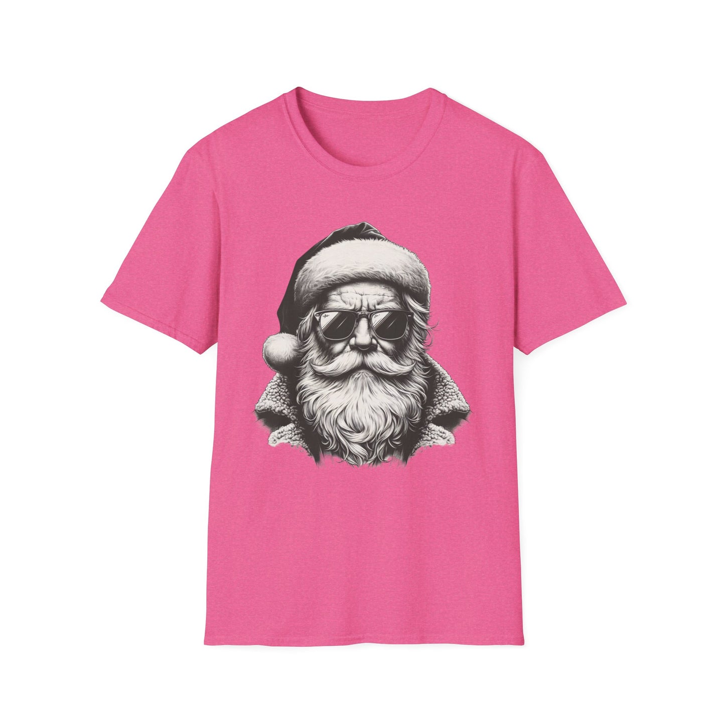 Cool Santa Graphic Unisex T-Shirt, Funny Holiday Tee, Christmas Gift, Retro Santa Shirt, Festive Apparel, Men and Women Holiday Wear