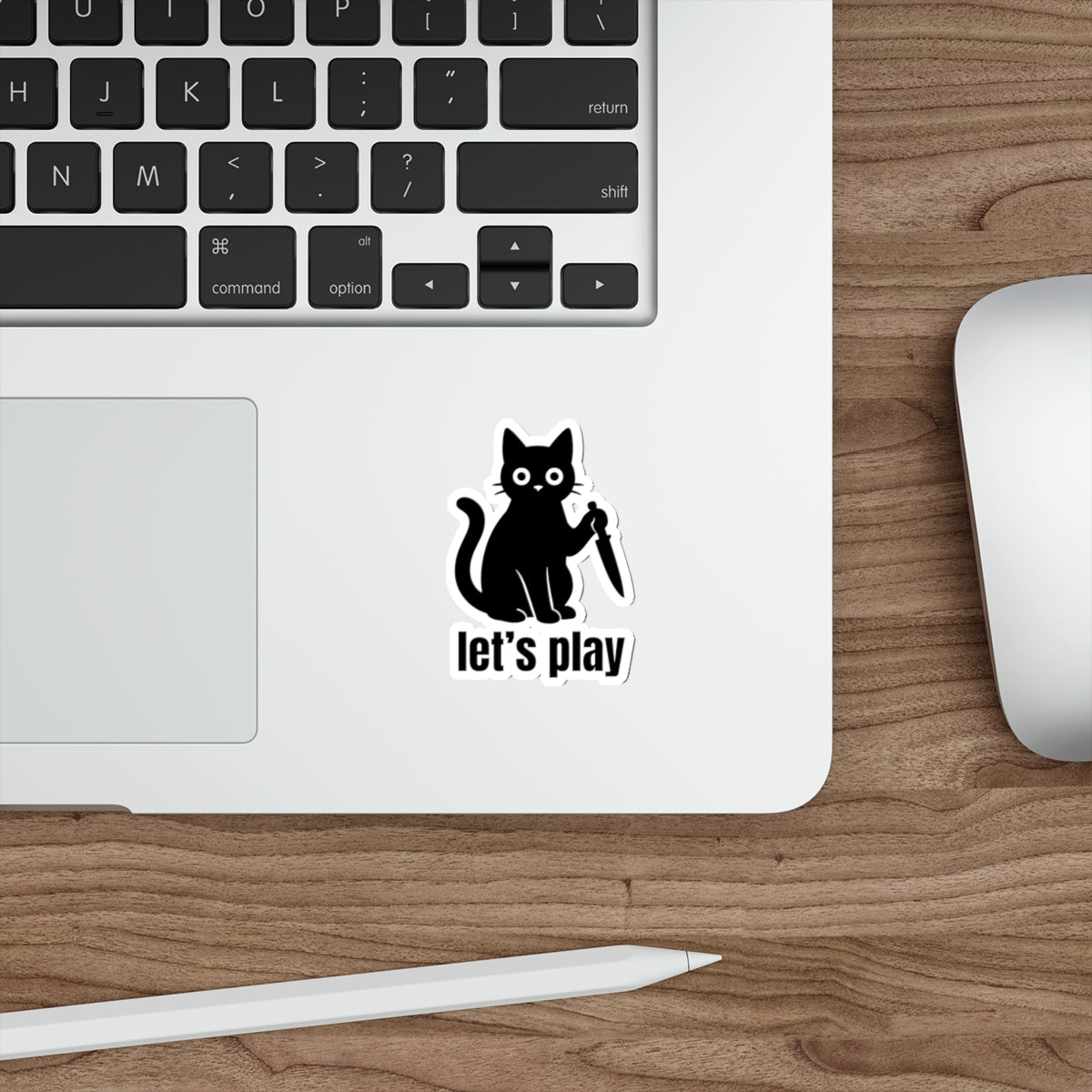Playful Cat Die-Cut Stickers - Fun for Laptops, Water Bottles, Journals, Kids' Parties, October Celebrations, Cat Lovers