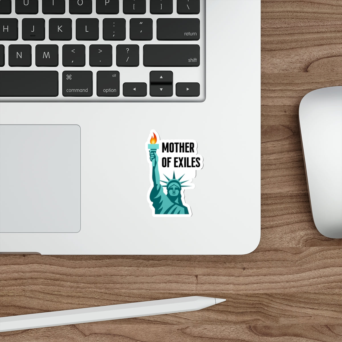 Mother of Exiles Die-Cut Stickers | Statue of Liberty, Inspirational Decor, Unique Gifts, Laptop Stickers, Pro Immigration