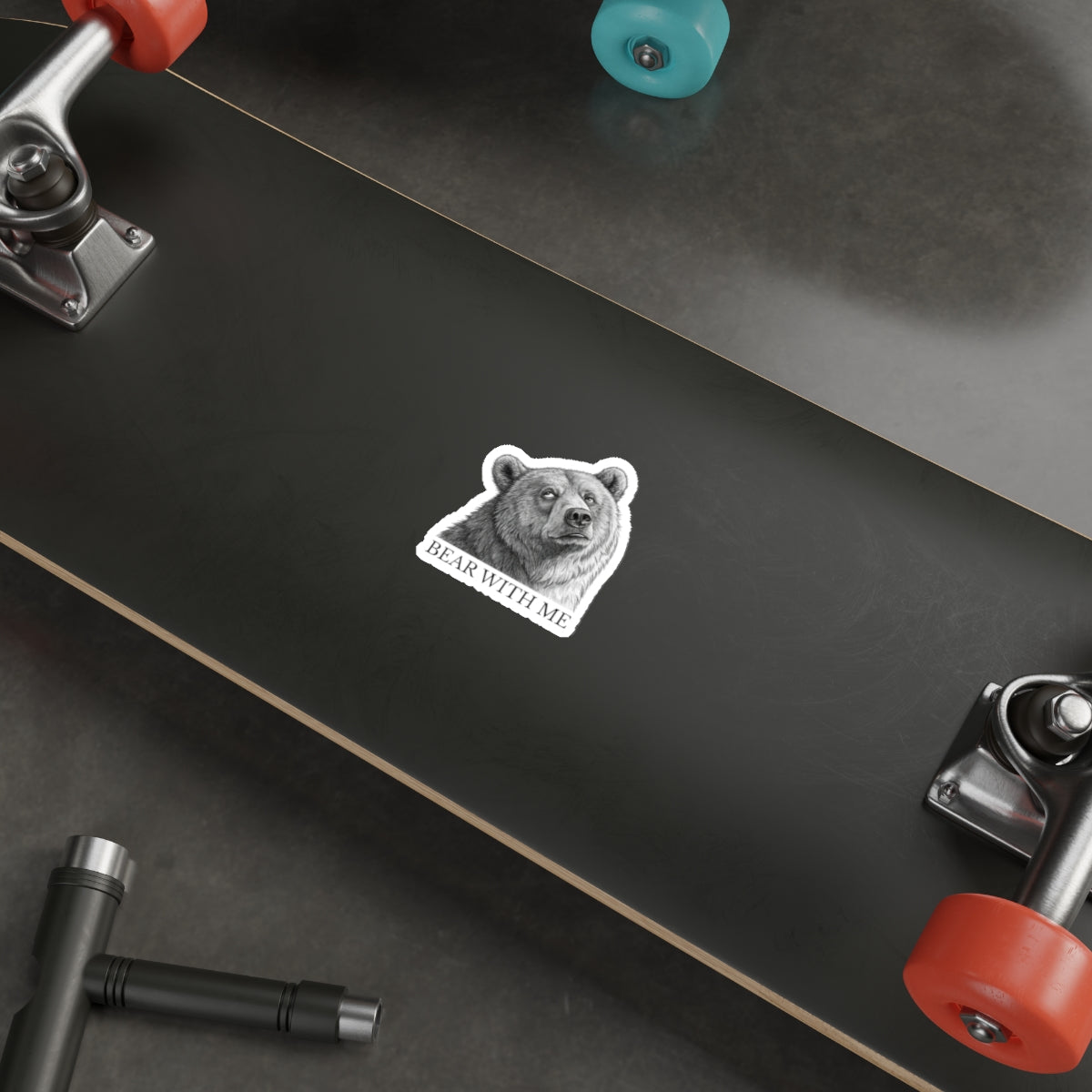 Bear With Me Die-Cut Stickers | Cute Animal Stickers for Laptops, Journals, Water Bottles, Gifts, and Home Decor
