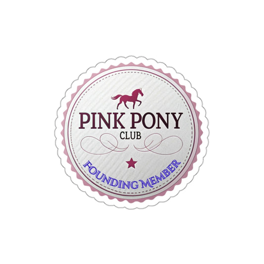 Pink Pony Club Die-Cut Stickers - Perfect for Horse Lovers, Laptop Decor, Party Favors, Scrapbooking, Gift Accessories