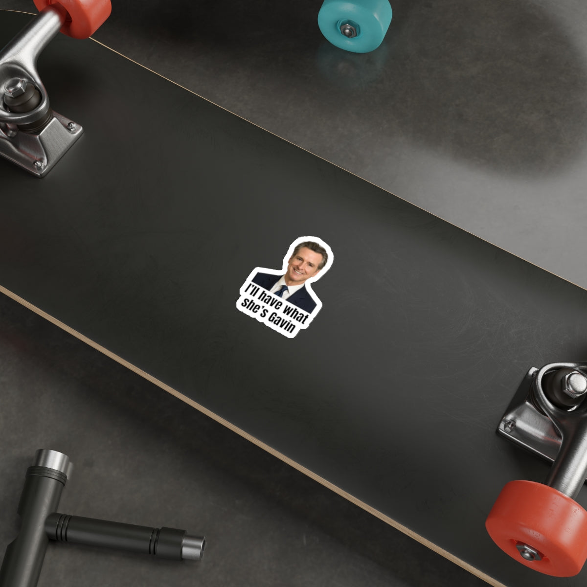 Gavin Newsom Die-Cut Stickers, Political Humor, Laptop Decor, Car Stickers, Gift for Friends