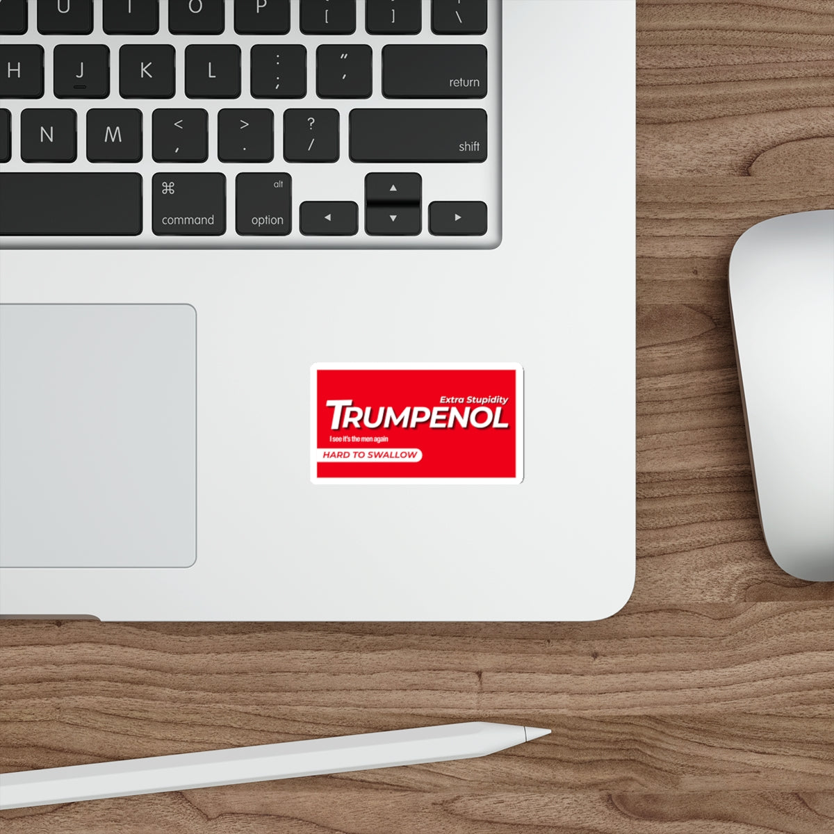 Tylenol Parody Political Humor Die-Cut Stickers, Funny Laptop Decals, Gift for Activists, Election Stickers, Unique Car Accessories