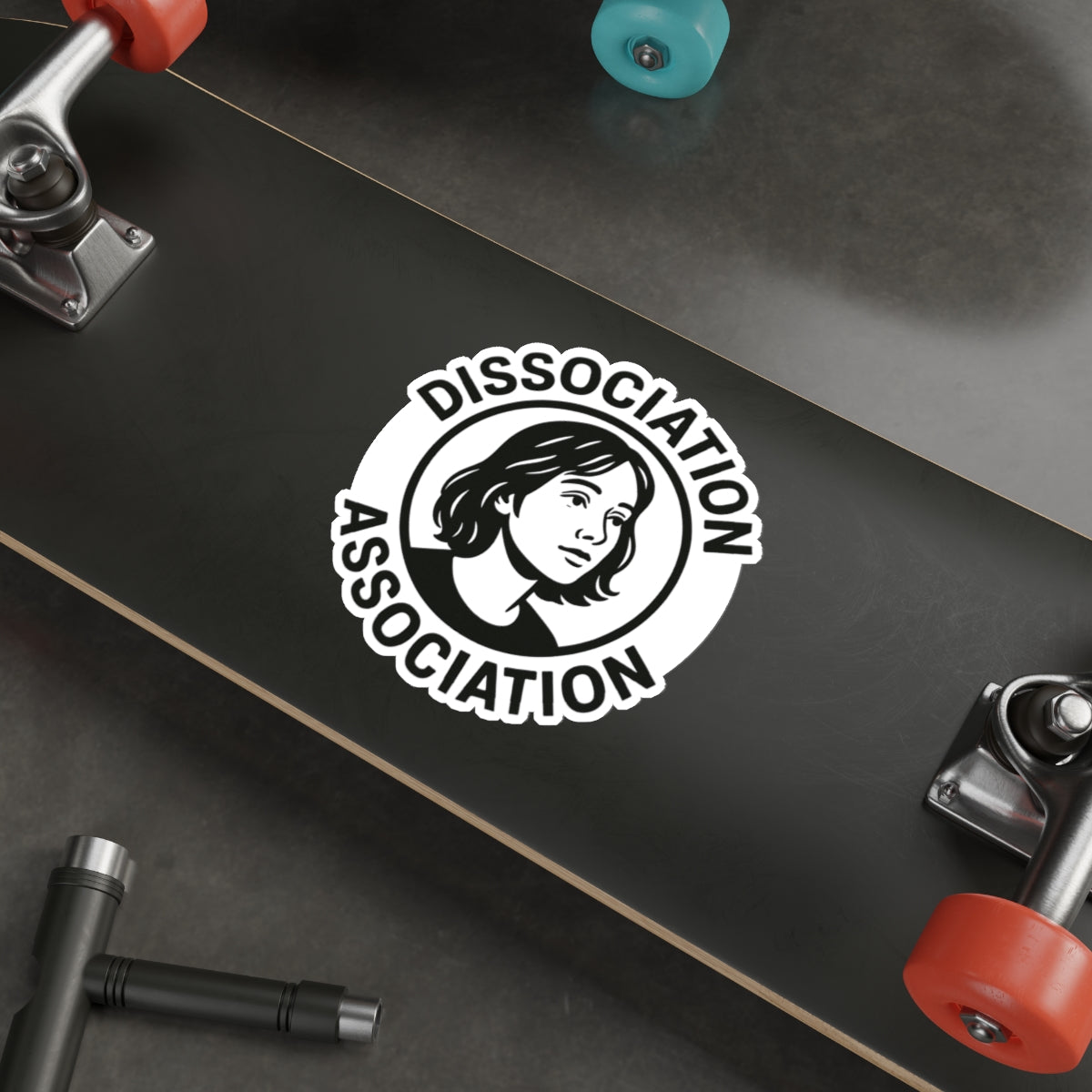 Dissociation Association Die-Cut Stickers | Unique Vinyl Decals for Laptop, Phone, Water Bottle, Journals, Cool Gifts