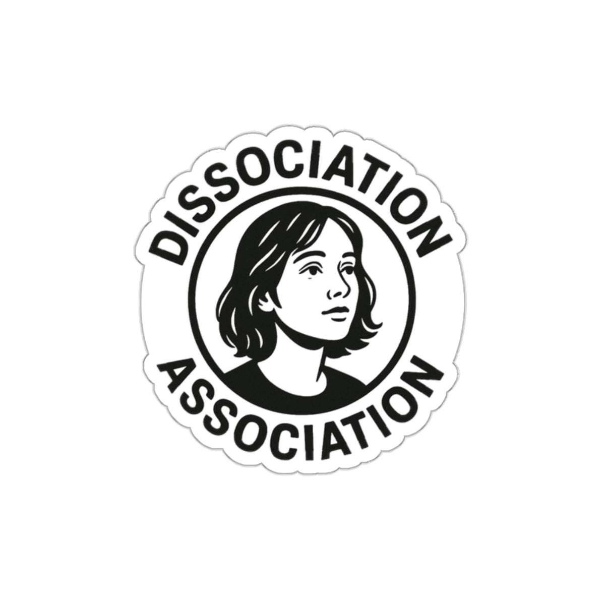 Dissociation Association Die-Cut Stickers | Unique Vinyl Decals for Laptop, Phone, Water Bottle, Journals, Cool Gifts