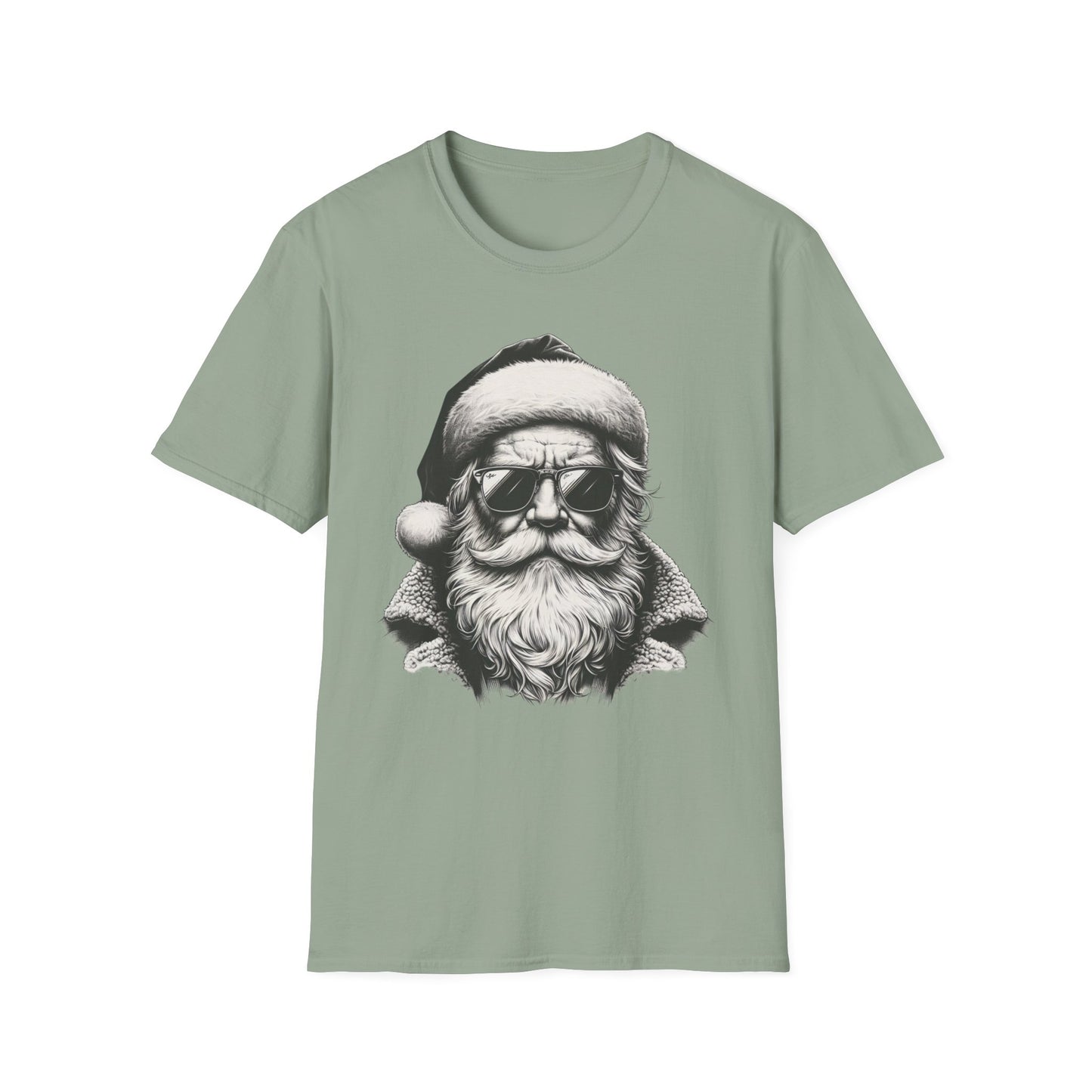 Cool Santa Graphic Unisex T-Shirt, Funny Holiday Tee, Christmas Gift, Retro Santa Shirt, Festive Apparel, Men and Women Holiday Wear