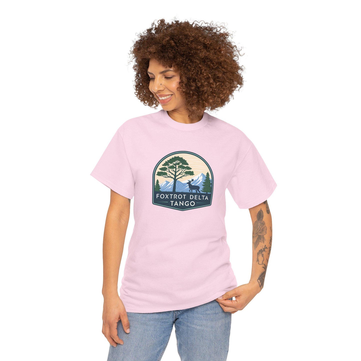 Foxtrot Delta Tango Nature Tee - Unisex Cotton Shirt for Outdoor Lovers