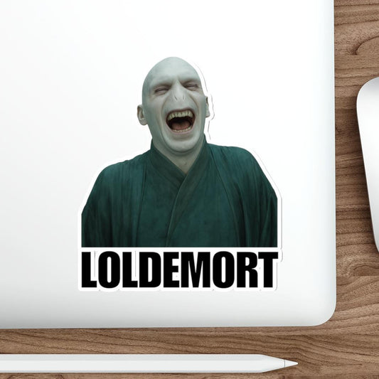 Loldemort Humorous Die-Cut Sticker, Fun Vinyl Decals for Laptops, Water Bottles, Gift for Harry Potter Fans, Quirky Stickers