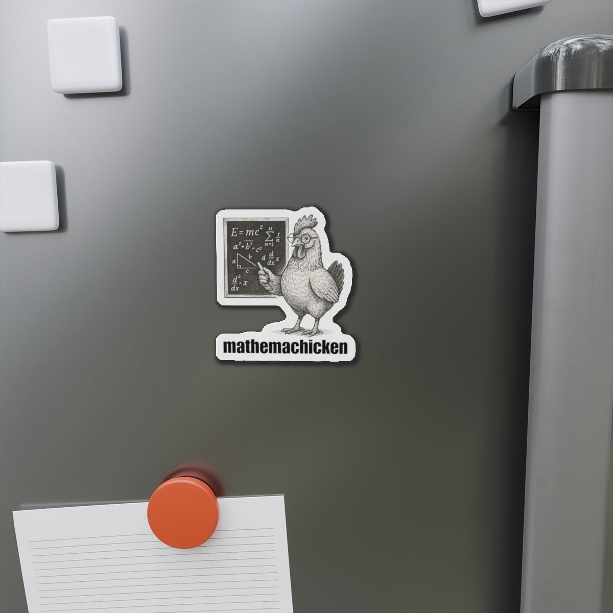 Mathemachicken | Math-Themed Die-Cut Magnets, Fun Kitchen Decor, Math Lover Gifts, Unique Fridge Decor, Educational Magnets