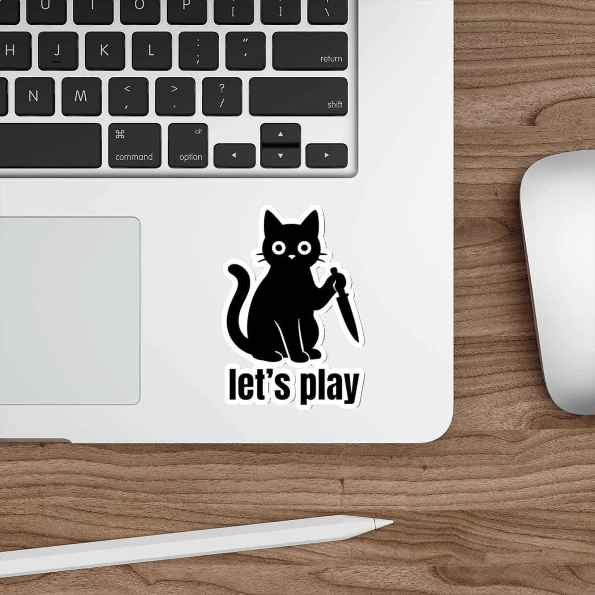 Playful Cat Die-Cut Stickers - Fun for Laptops, Water Bottles, Journals, Kids' Parties, October Celebrations, Cat Lovers