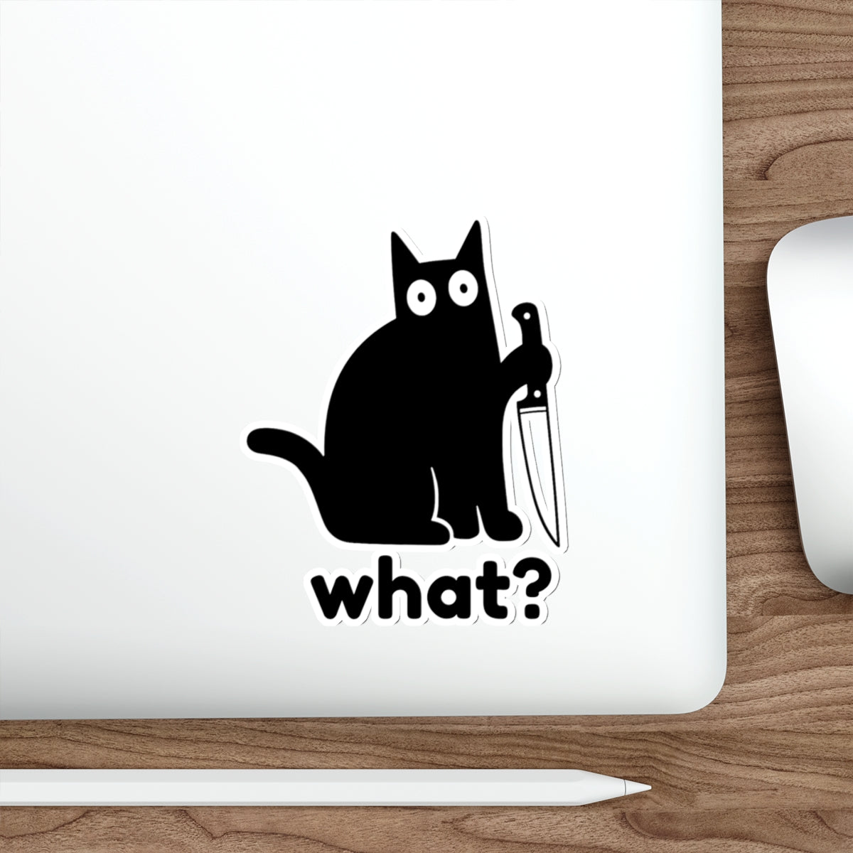 Playful Cat Die-Cut Stickers, Cute Cat Decor, Laptop Stickers, Cat Lover Gifts, Quirky Home Accessories, Fun Pet Stickers