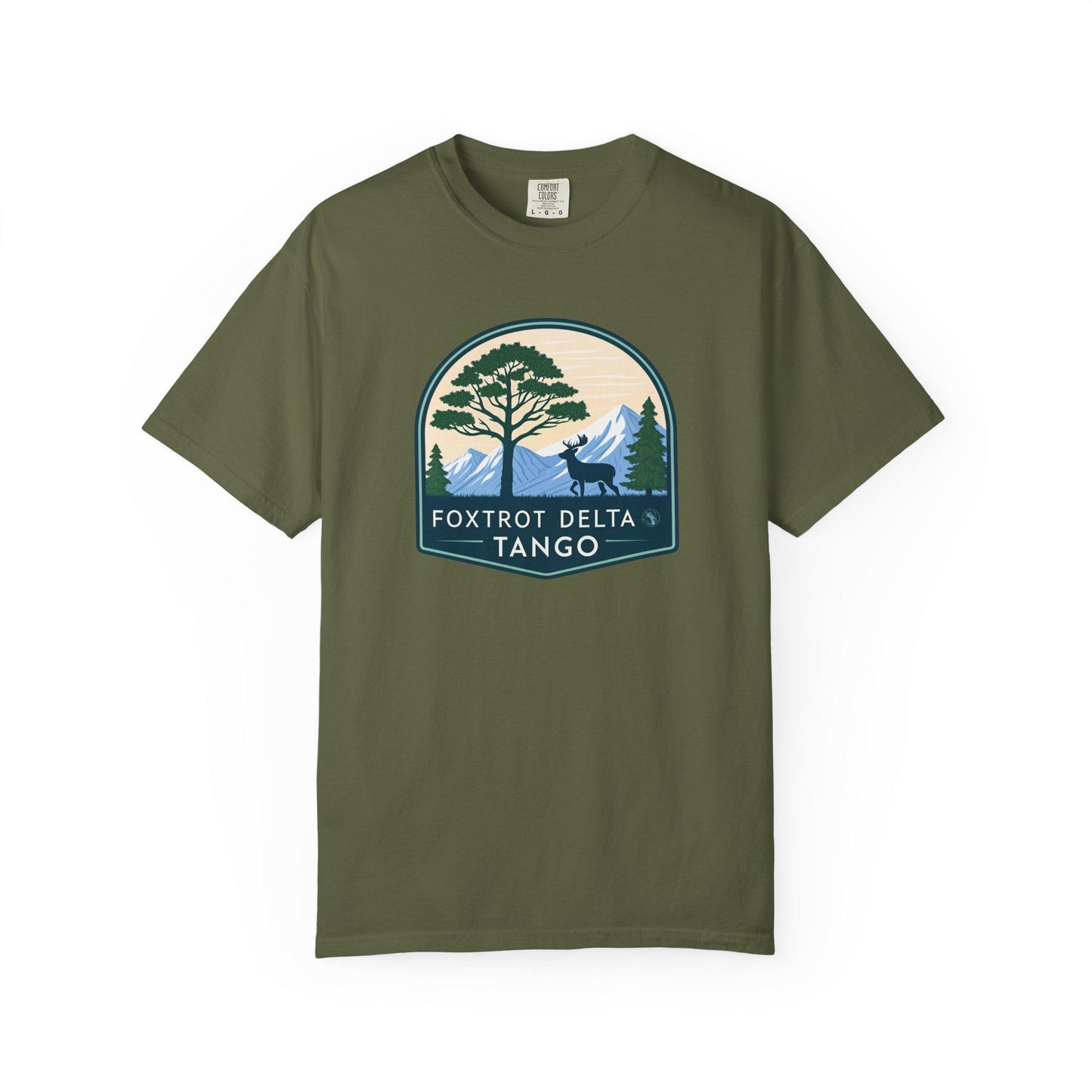 Foxtrot Delta Tango Nature T-Shirt, Unisex Hiking Tee, Adventure Shirt for Outdoorsy People, Forest Graphic Tee, Wilderness Camping Gift