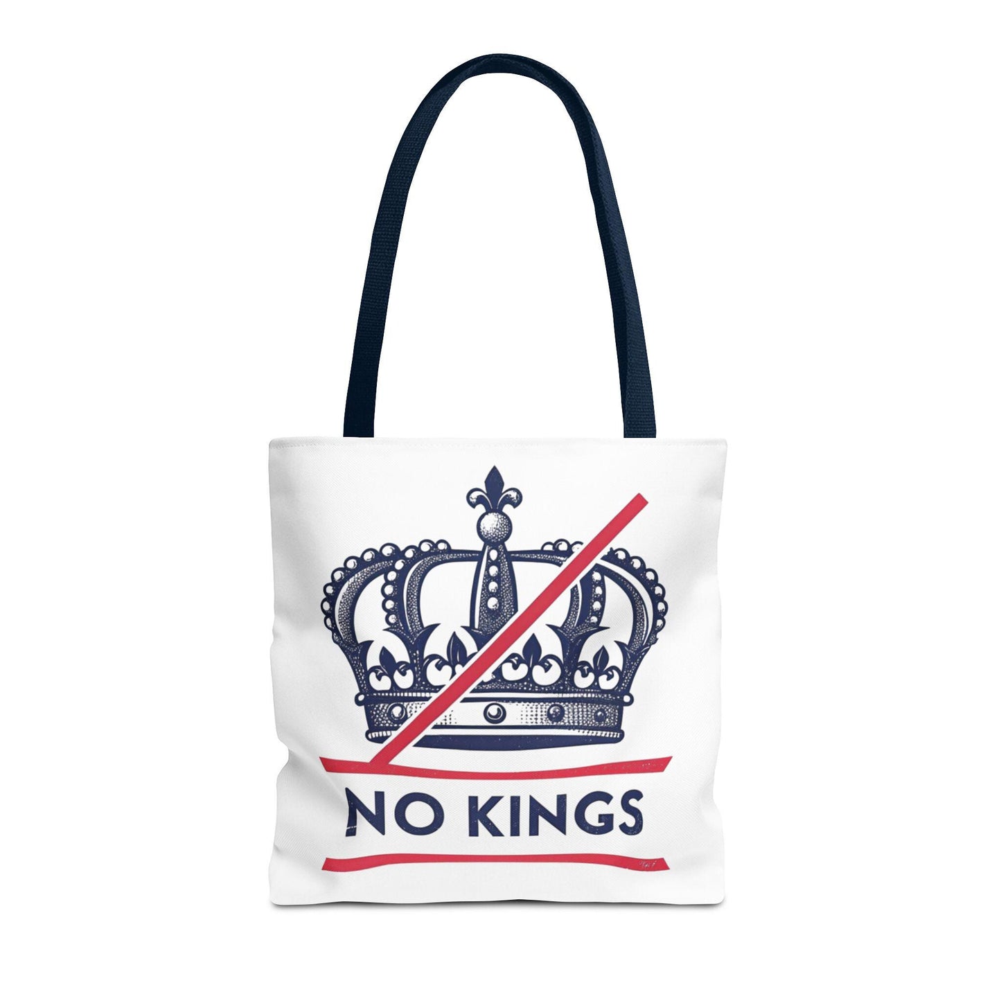 No Kings Rebel Crown Tote Bag, Stylish Canvas Tote, Unique Shopper Bag, Gift for Her, Eco-Friendly Bags, Trendy Market Tote