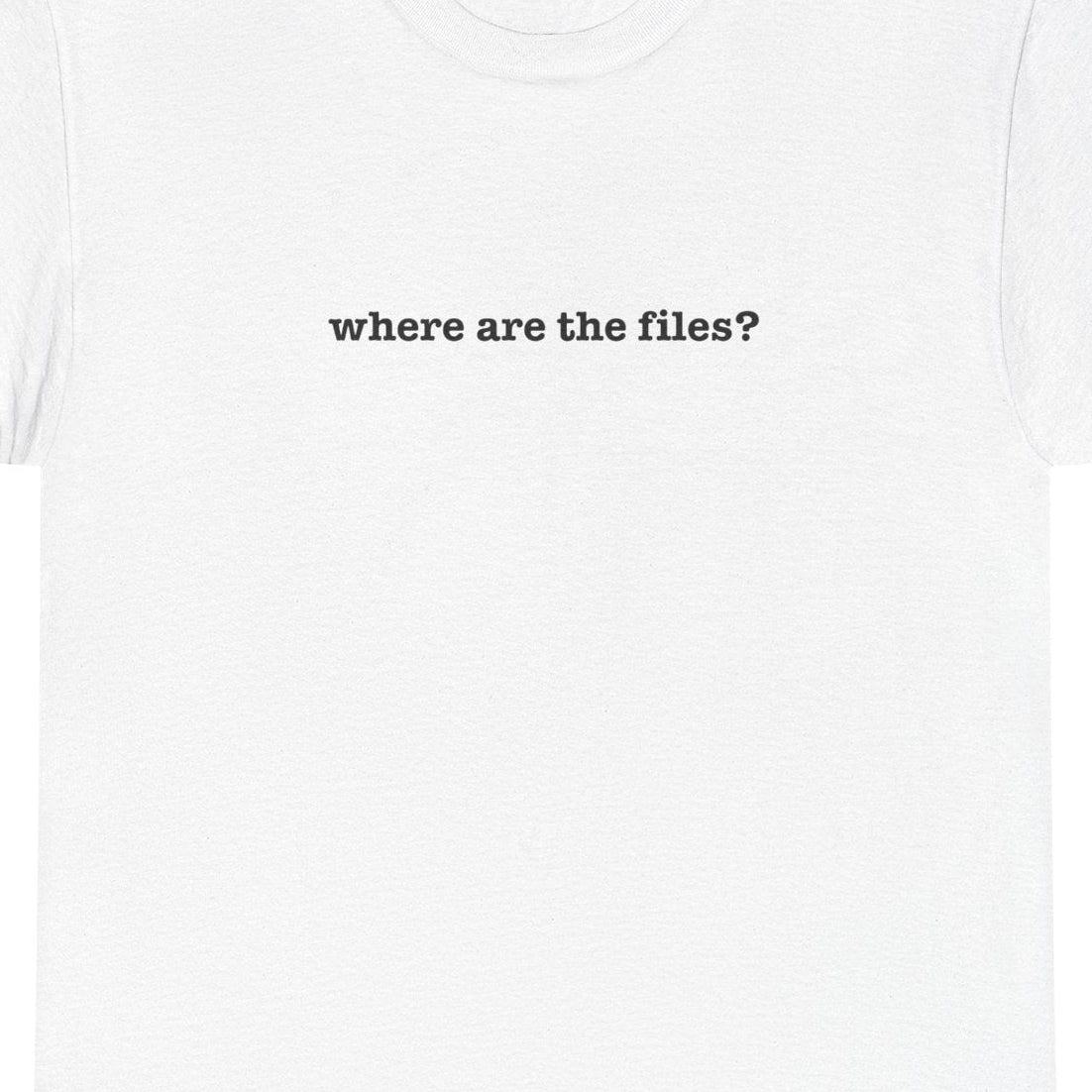 Where Are The Files? Unisex Heavy Cotton Tee | Graphic Tee, Casual Wear