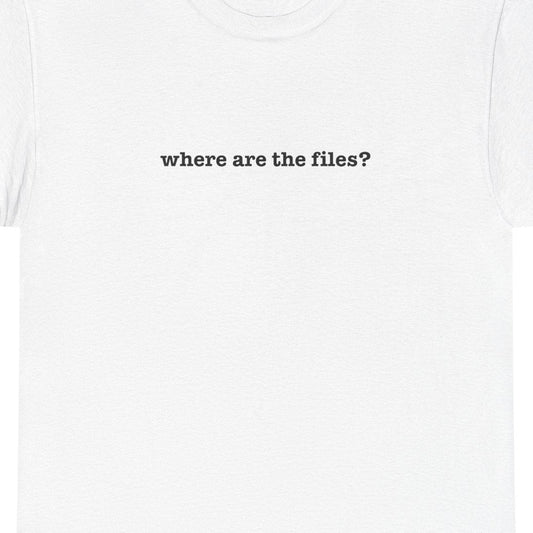Where Are The Files? Unisex Heavy Cotton Tee | Graphic Tee, Casual Wear