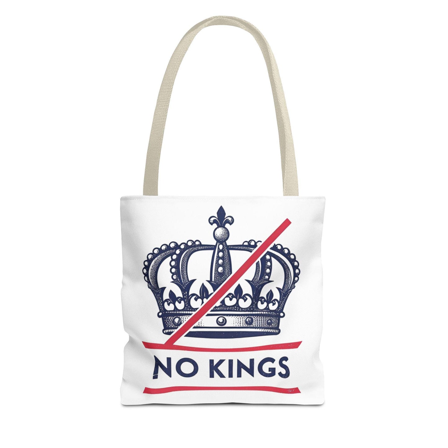 No Kings Rebel Crown Tote Bag, Stylish Canvas Tote, Unique Shopper Bag, Gift for Her, Eco-Friendly Bags, Trendy Market Tote