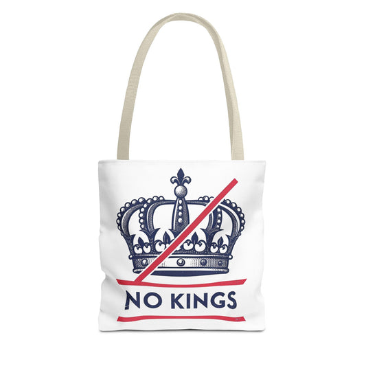 No Kings Rebel Crown Tote Bag, Stylish Canvas Tote, Unique Shopper Bag, Gift for Her, Eco-Friendly Bags, Trendy Market Tote