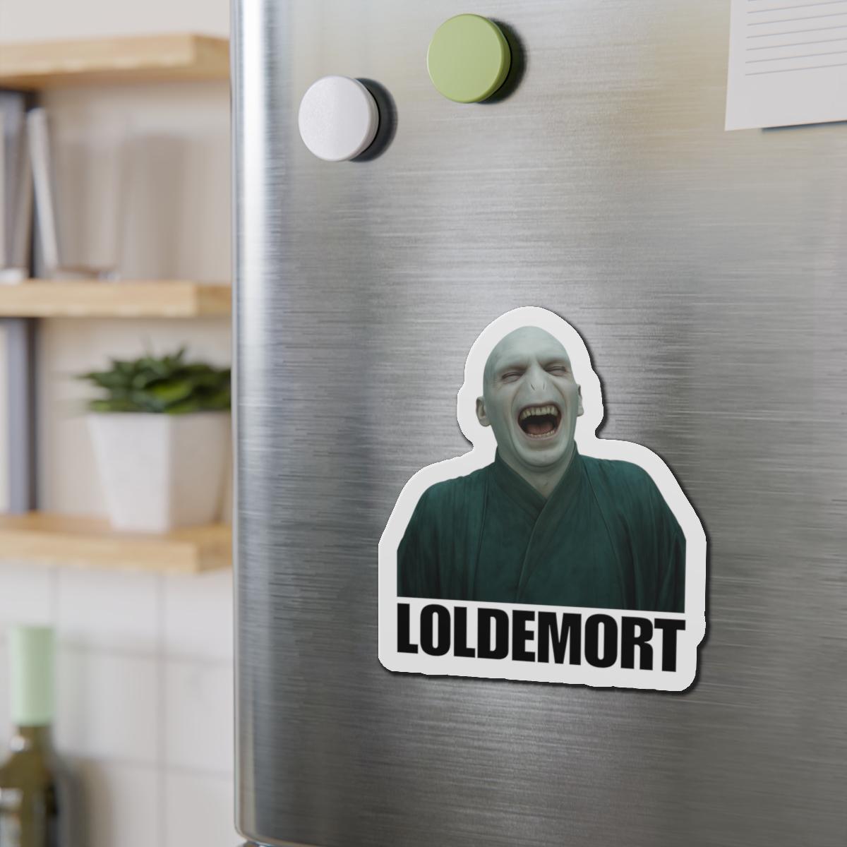 Loldemort - Humorous Die-Cut Magnet - Memorable Decor for Fridge, Office, Gifts, Collectibles, Home Decor
