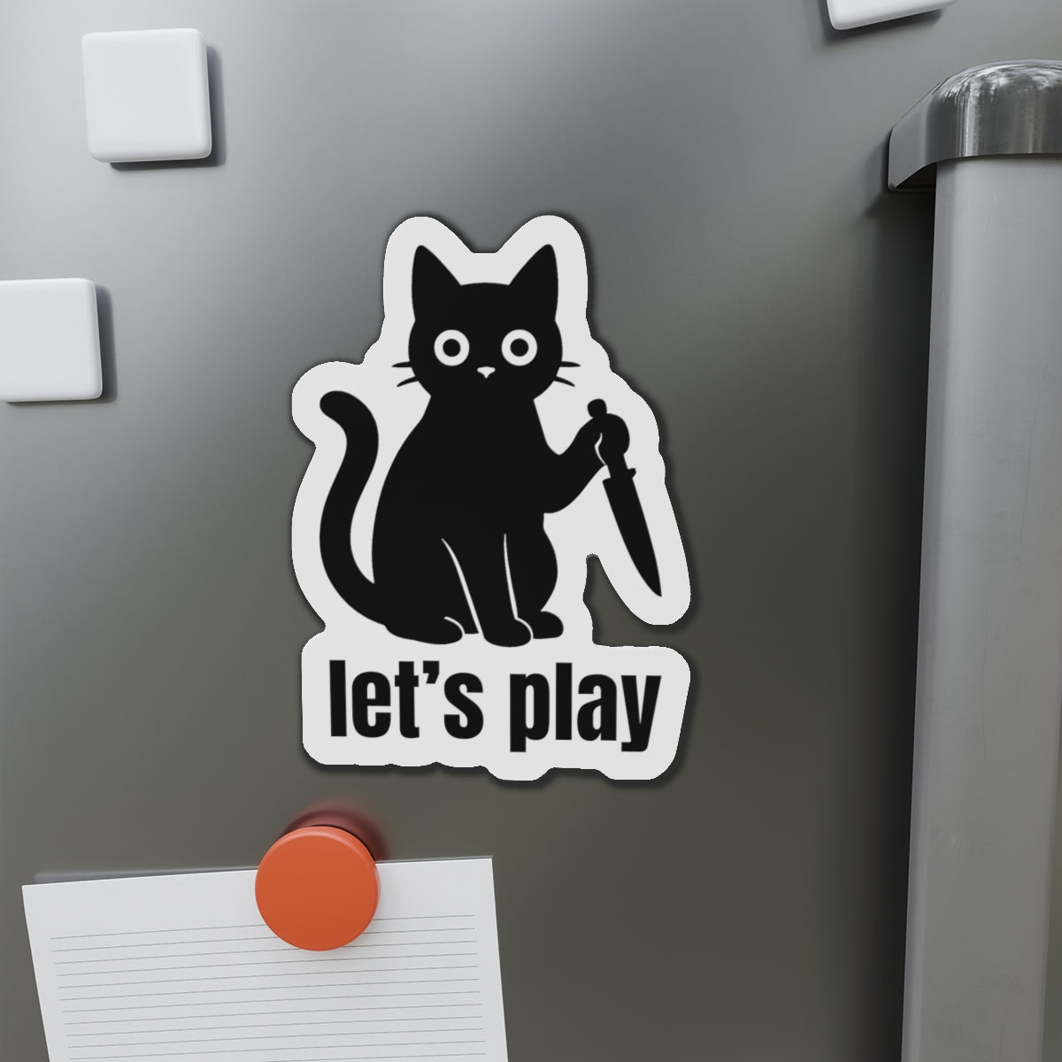 Whimsical Cat Die-Cut Magnets - Cute Fridge Decor, Gift for Cat Lovers, Fun Kitchen Accessories, Playful Home Decor, Pet-Themed Gifts
