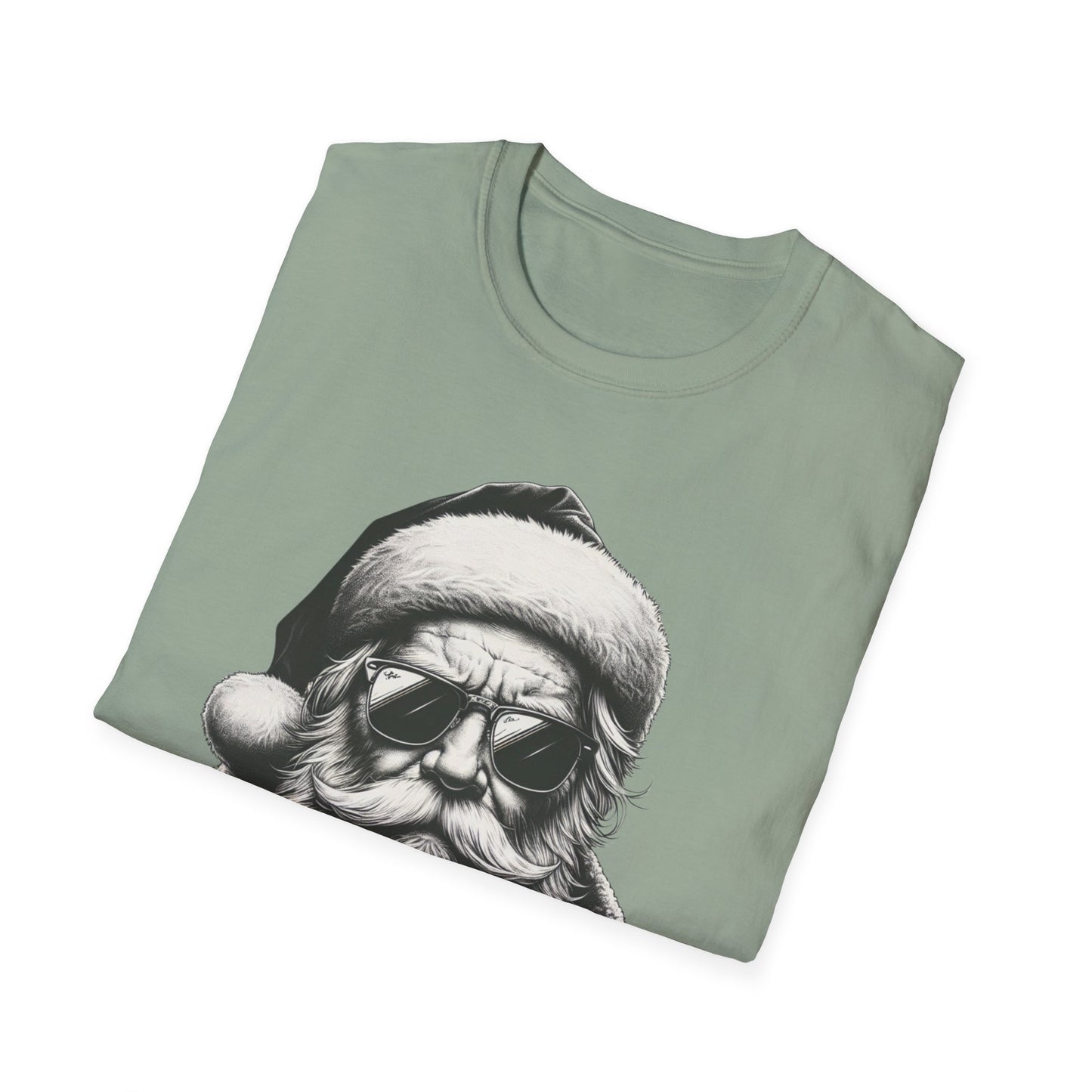 Cool Santa Graphic Unisex T-Shirt, Funny Holiday Tee, Christmas Gift, Retro Santa Shirt, Festive Apparel, Men and Women Holiday Wear