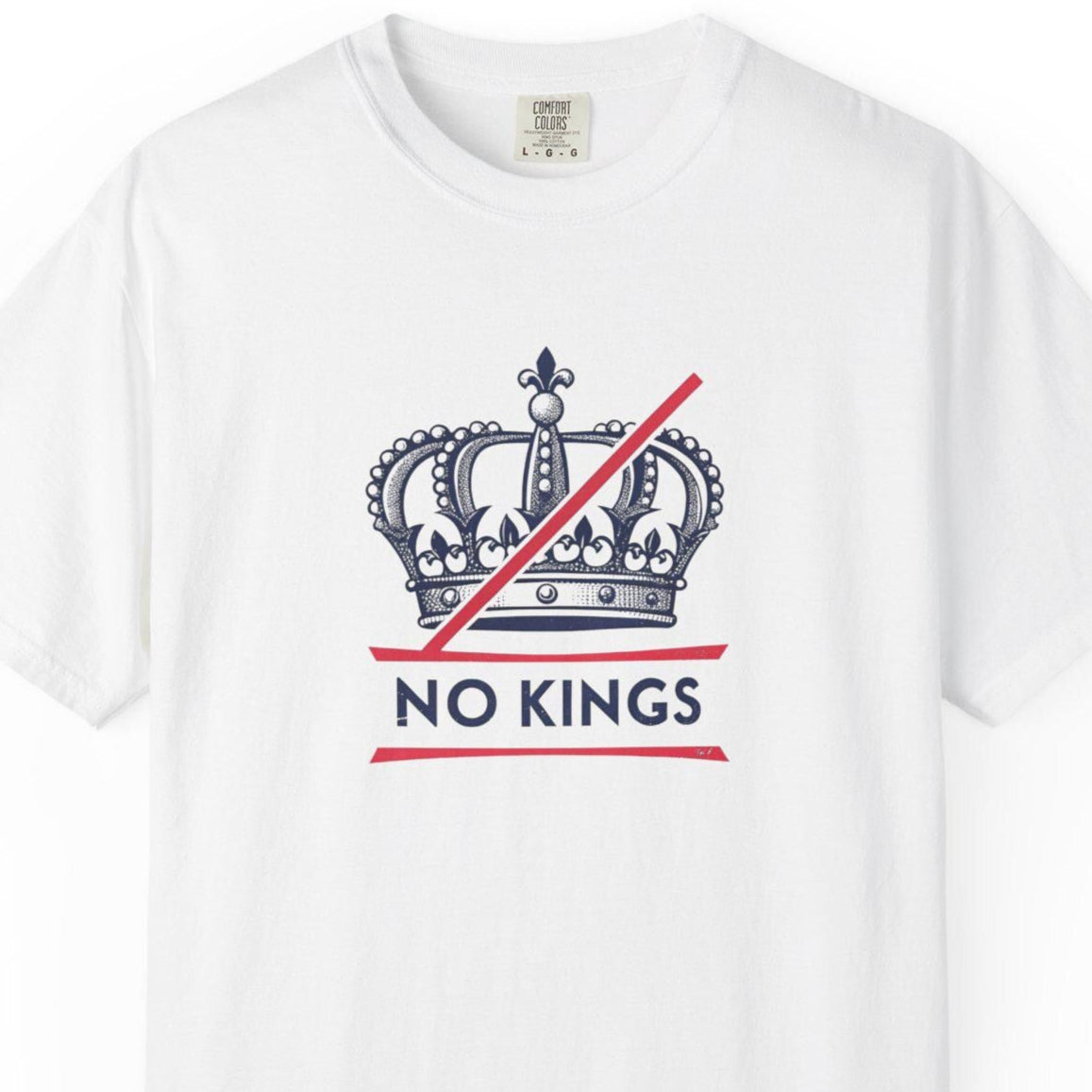 No Kings Rebel Crown T-Shirt - Unisex Garment-Dyed Tee for Festival, Casual Wear, Statement Shirt, Gift for Friends, No Kings Design
