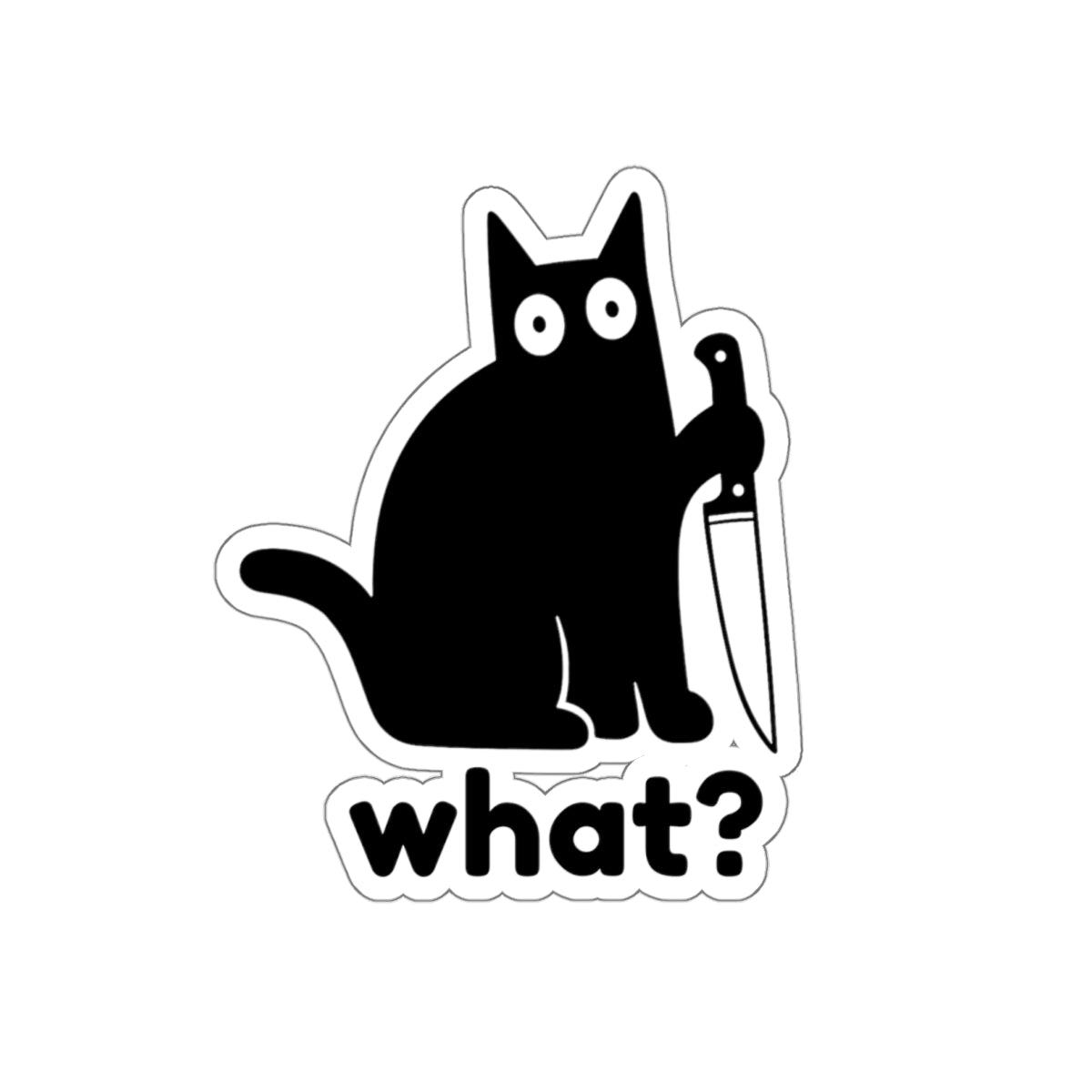 Playful Cat Die-Cut Stickers, Cute Cat Decor, Laptop Stickers, Cat Lover Gifts, Quirky Home Accessories, Fun Pet Stickers