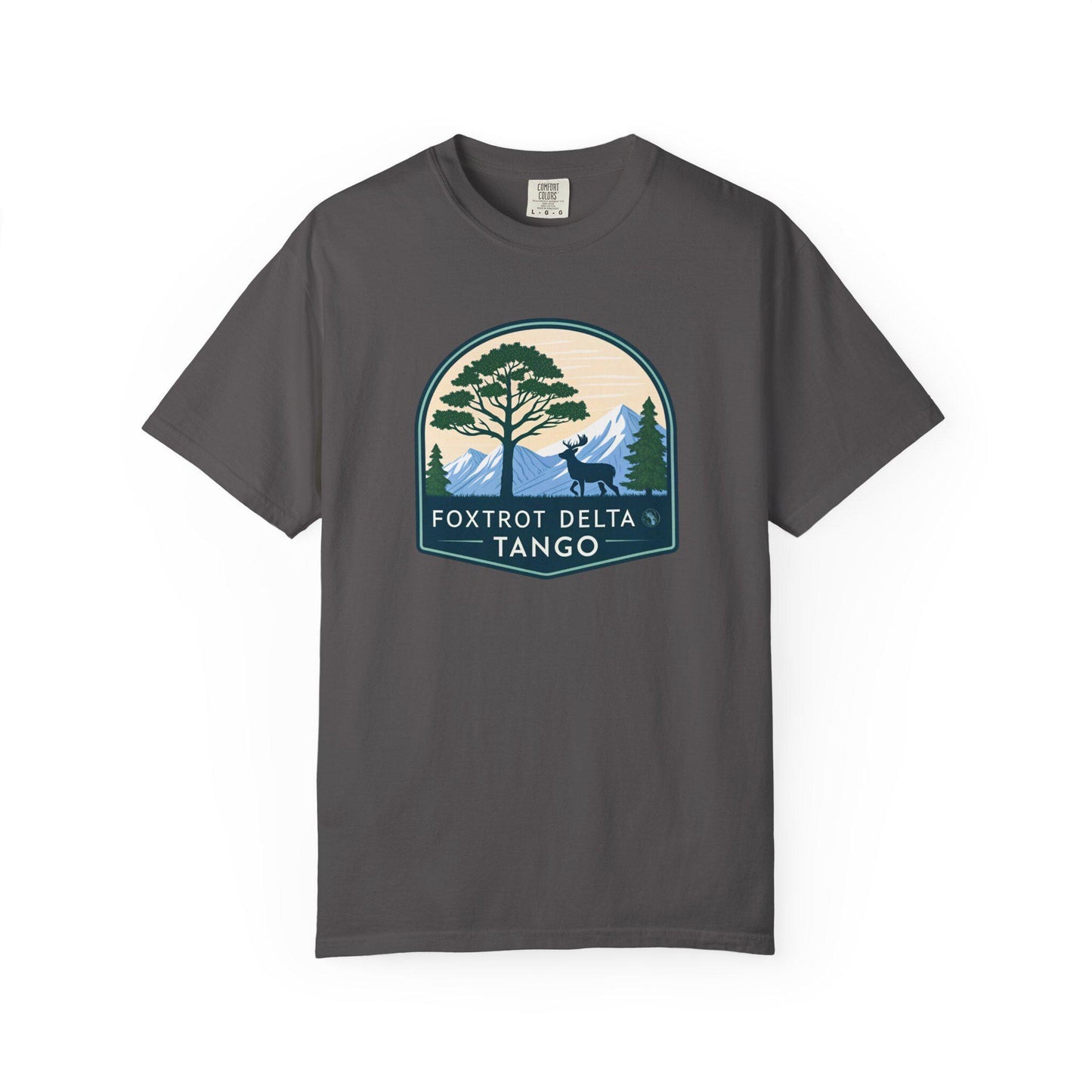 Foxtrot Delta Tango Nature T-Shirt, Unisex Hiking Tee, Adventure Shirt for Outdoorsy People, Forest Graphic Tee, Wilderness Camping Gift