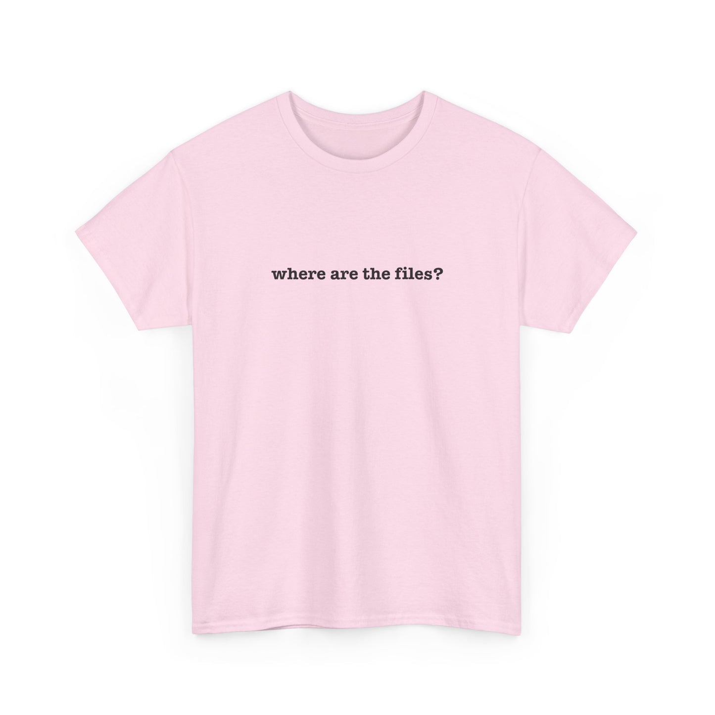 Where Are The Files? Unisex Heavy Cotton Tee | Graphic Tee, Casual Wear