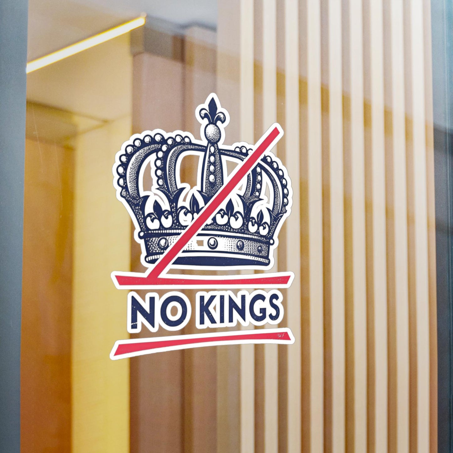 No Kings Vinyl Stickers Rebellious Vinyl Decals for Unique Personalization, No Kings Design, Creative Gifts