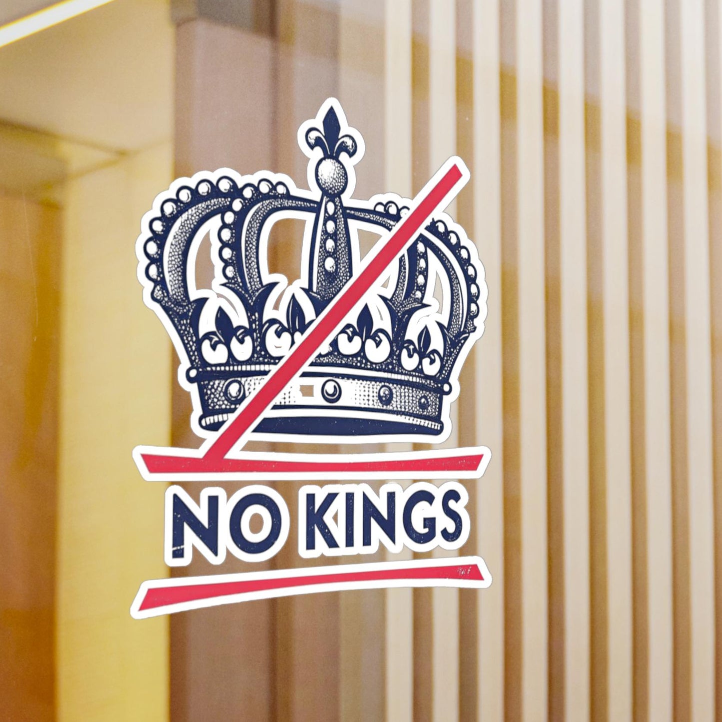 No Kings Vinyl Stickers Rebellious Vinyl Decals for Unique Personalization, No Kings Design, Creative Gifts