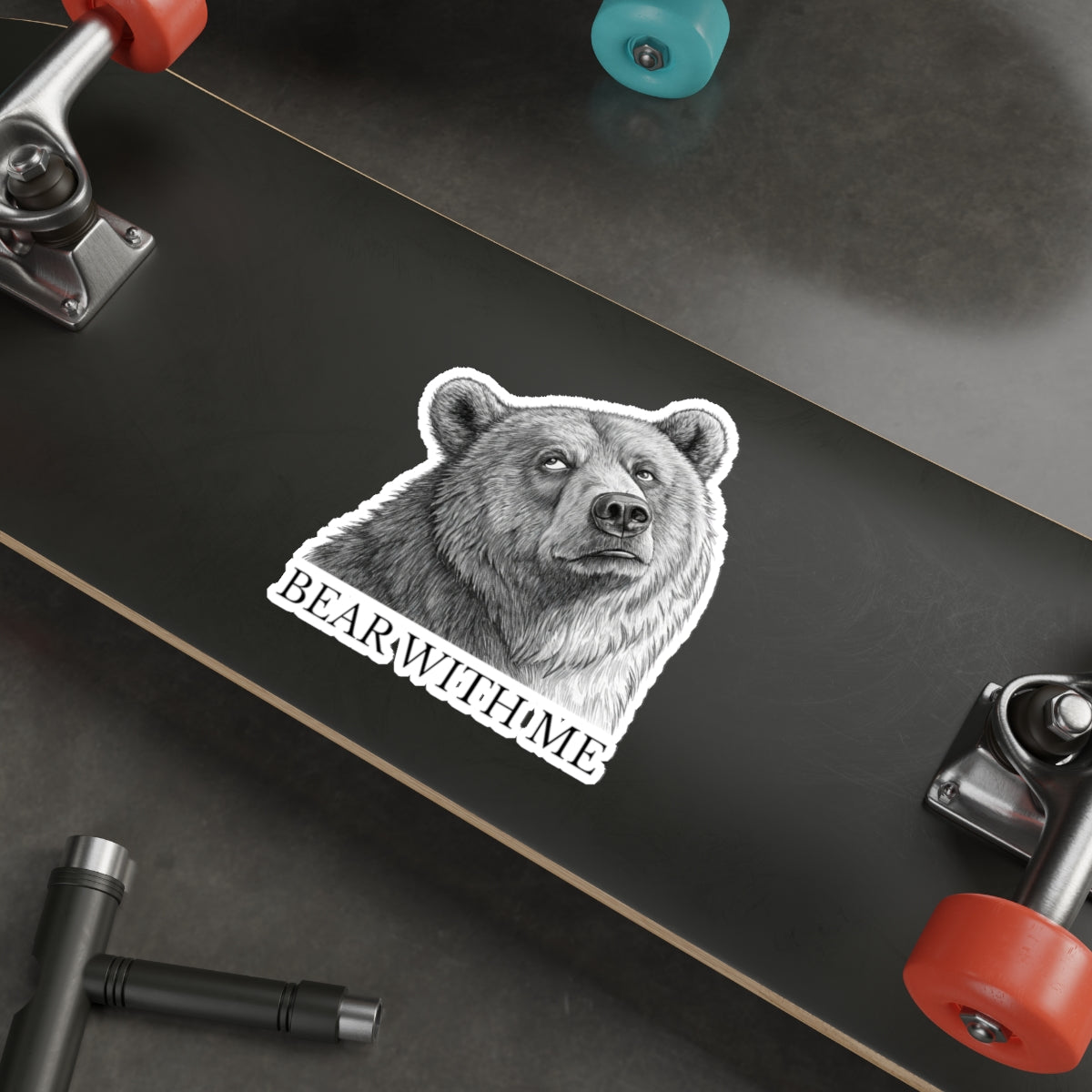 Bear With Me Die-Cut Stickers | Cute Animal Stickers for Laptops, Journals, Water Bottles, Gifts, and Home Decor