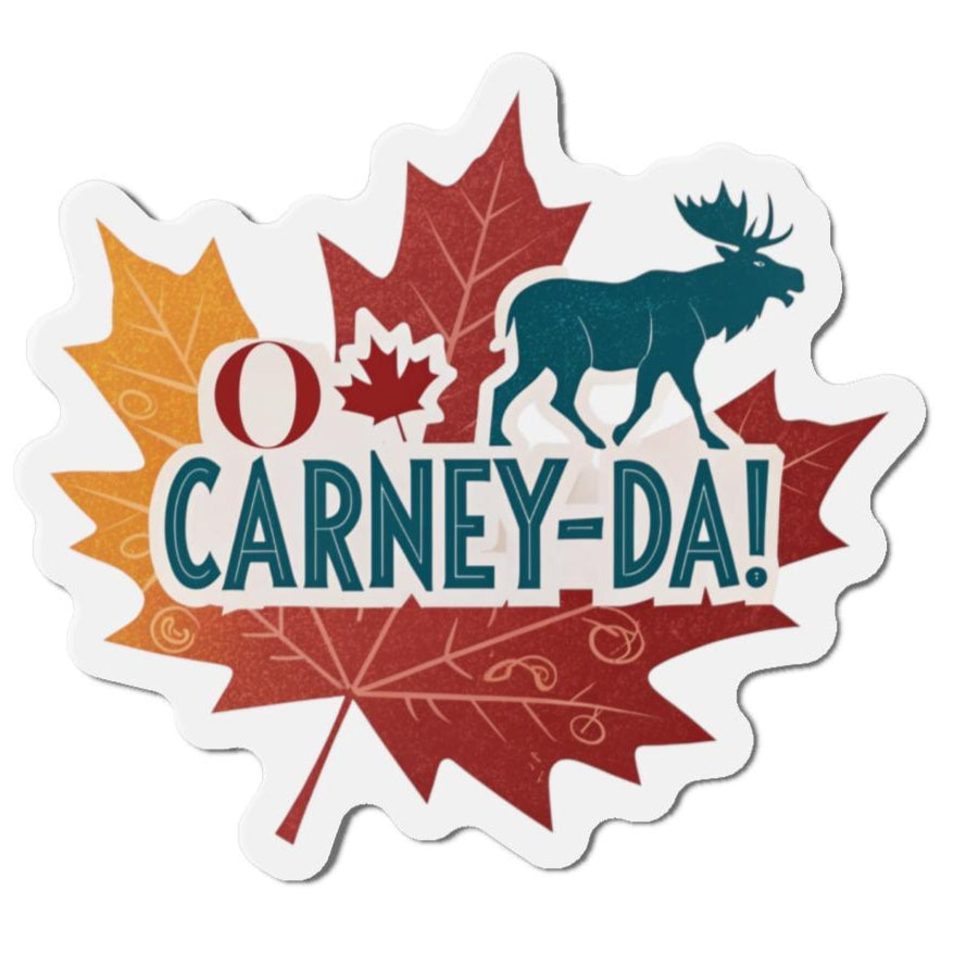 O Carney-da! Mark Carney Die-Cut Magnets | Perfect for Fans of Canada, Fun Home Decor, Gift for Friends, Celebratory Keepsake