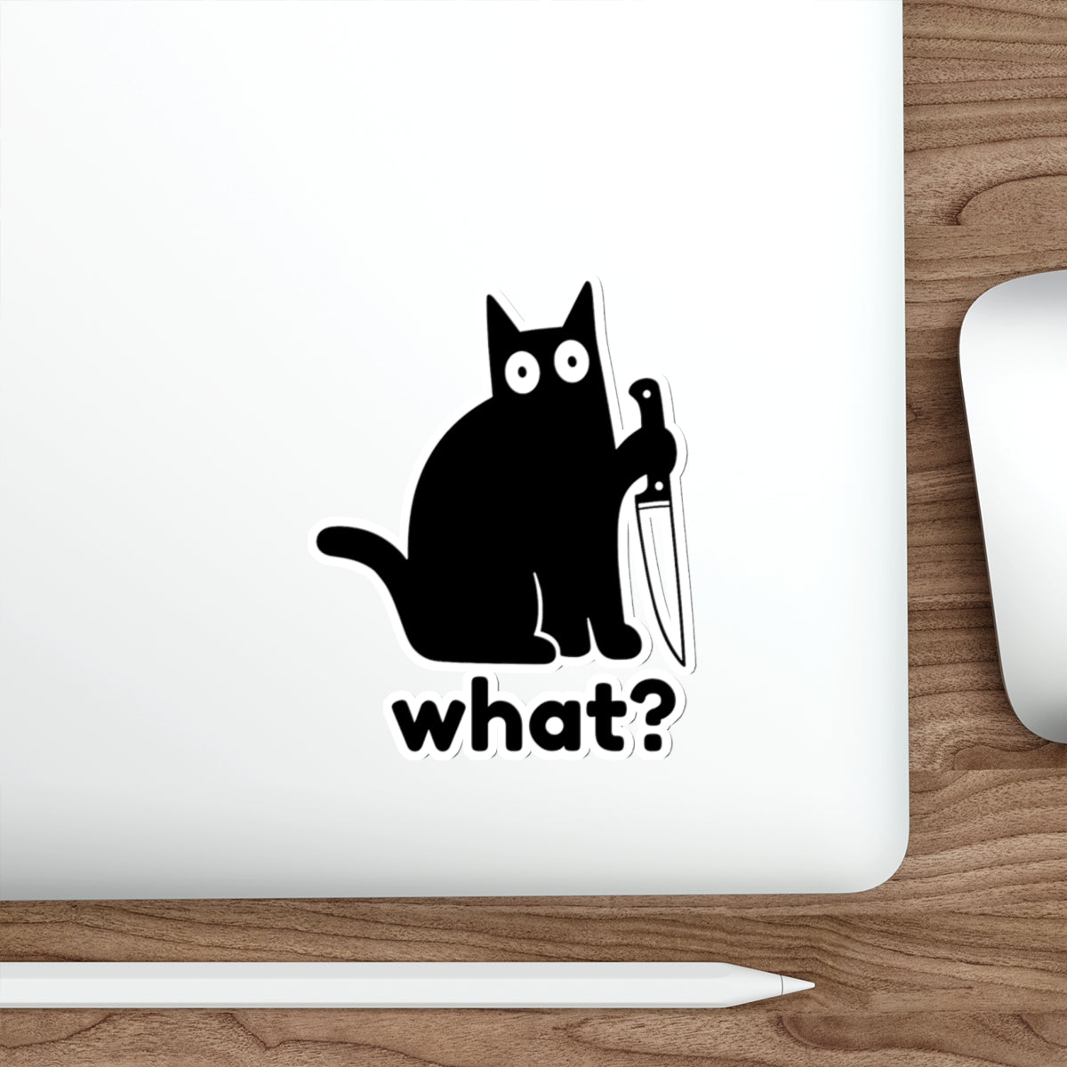 Playful Cat Die-Cut Stickers, Cute Cat Decor, Laptop Stickers, Cat Lover Gifts, Quirky Home Accessories, Fun Pet Stickers