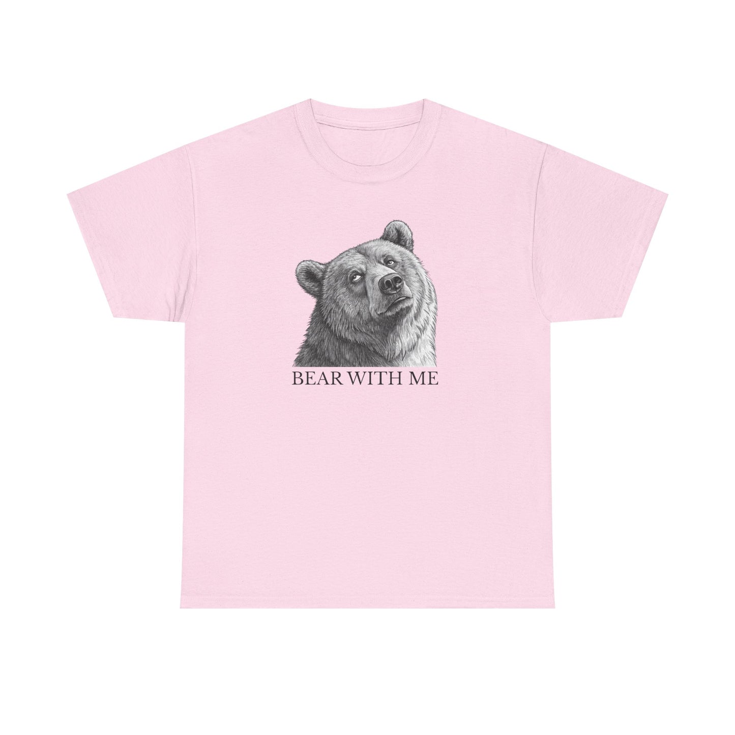 Bear With Me Graphic Tee, Funny Animal Shirt, Unisex Cotton T-Shirt, Gift for Nature Lovers, Casual Wear, Birthday Gift