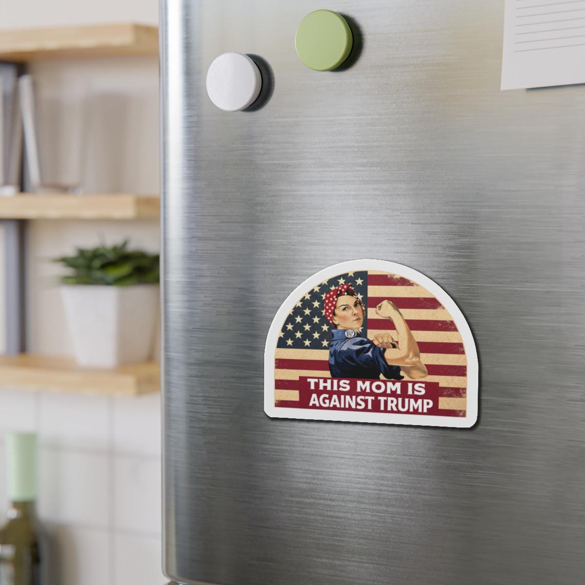 Moms Against Trump Die-Cut Magnets, Empowering Mom Against Trump, Patriotic Home Decor, Gifting for Activists, Political Merchandise