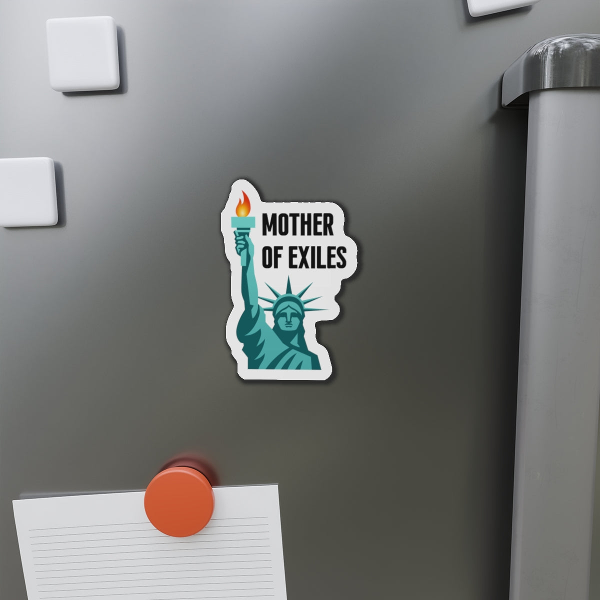Mother of Exiles | Statue of Liberty Die-Cut Magnets, Home Decor for Freedom Lovers, Gifts for Idealists, Pro Immigration