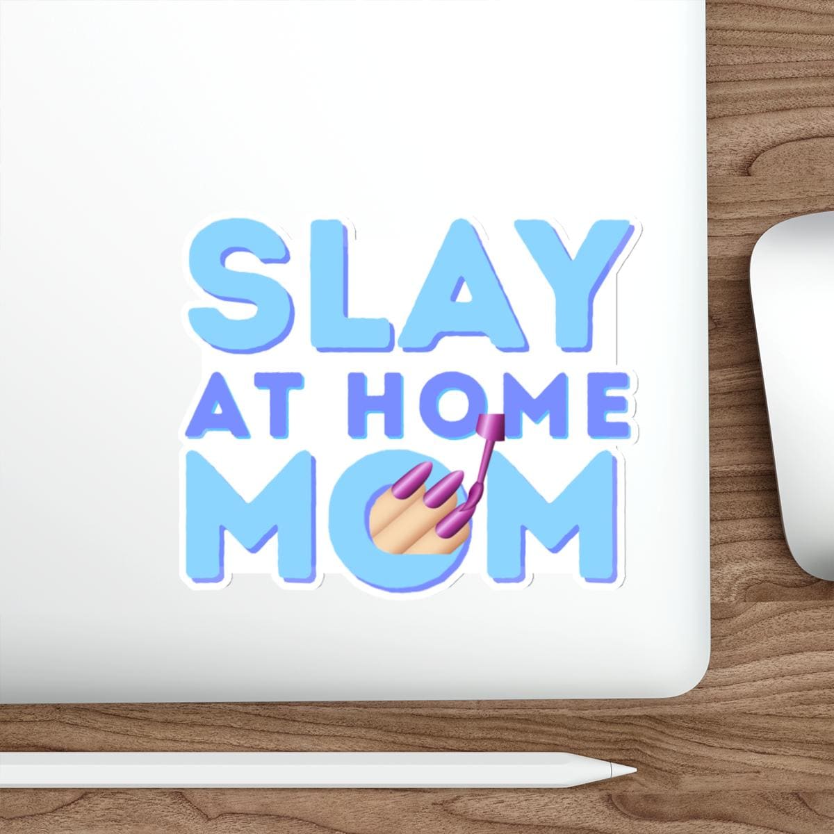 Slay At Home Mom - Wednesday Inspired - Car and Laptop Sticker
