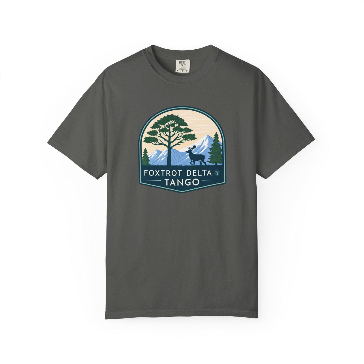Foxtrot Delta Tango Nature T-Shirt, Unisex Hiking Tee, Adventure Shirt for Outdoorsy People, Forest Graphic Tee, Wilderness Camping Gift