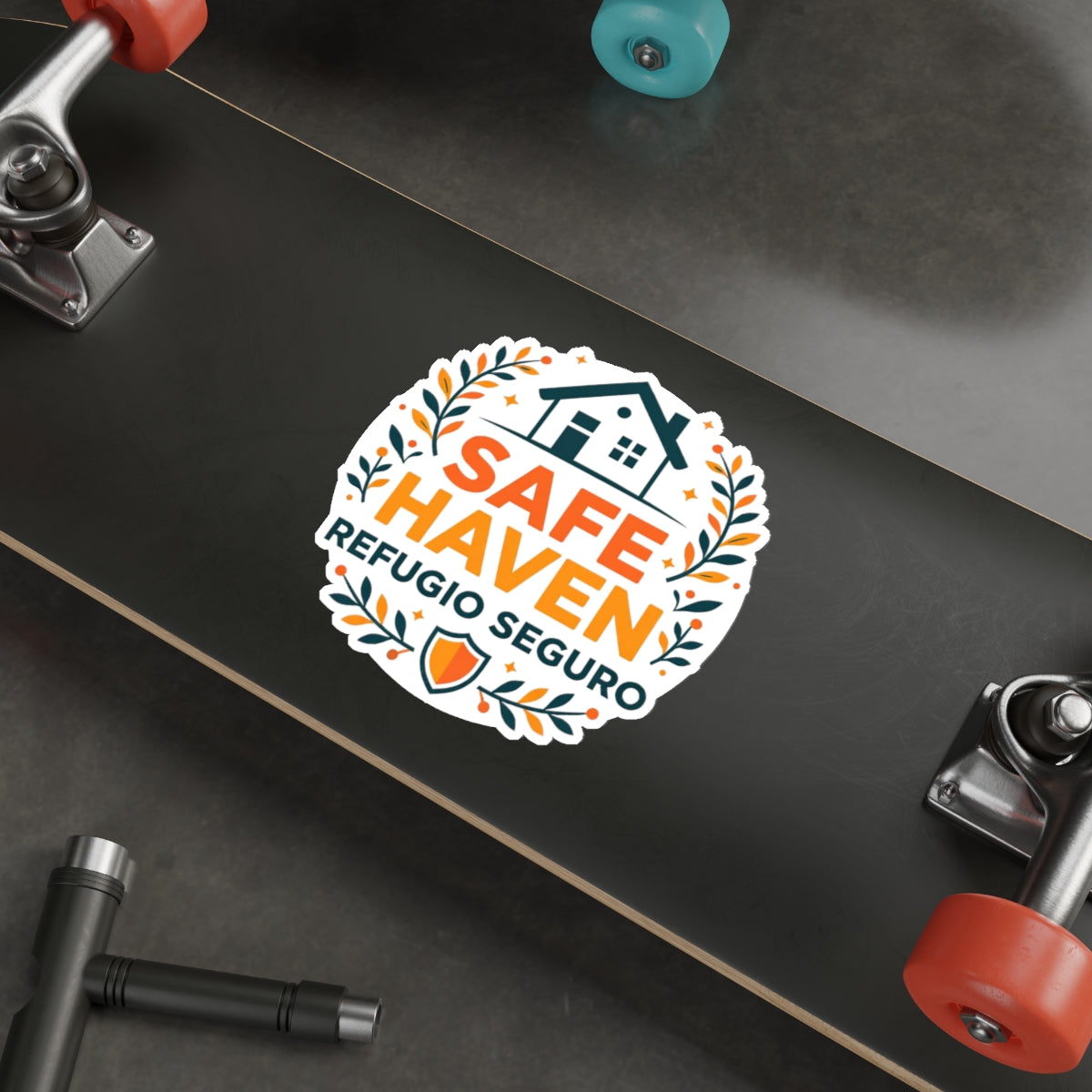 Safe Haven Bilingual Die-Cut Stickers