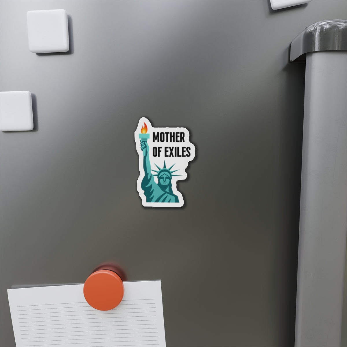 Mother of Exiles | Statue of Liberty Die-Cut Magnets, Home Decor for Freedom Lovers, Gifts for Idealists, Pro Immigration